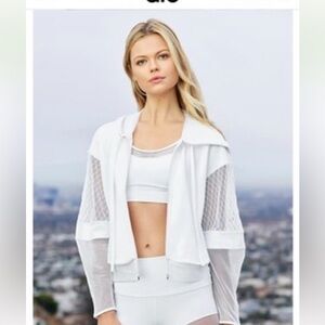 ALO Yoga White Mesh Jacket